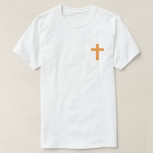 Orange Cross T - Shirt (Design vorne)