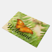 Orange Cruiser Butterfly Fußmatte (Schrägansicht)