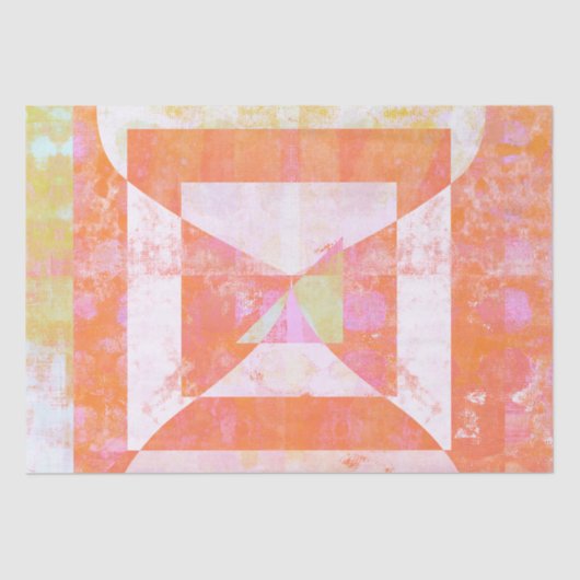 Orange Crush #1 Mixed Media Tissue Paper Seidenpapier (Vorderseite)