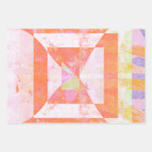 Orange Crush Mixed Media Set des Wrapping Paper Geschenkpapier Set (Vorderseite)