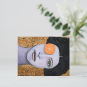 Orange Crush Postkarte (Stehend Vorderseite)