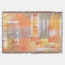 Orange Crush Wasserfarbe Abstrakt