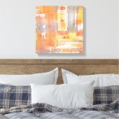Orange Crush Wasserfarbe Abstrakt Leinwanddruck (Insitu (Schlafzimmer))