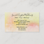 ~ Orange Crystal Cluster Pastell Rainbow Visitenkarte (Rückseite)