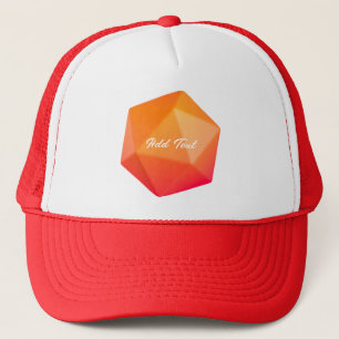Orange Crystal Stilvoll aussehend Fantastic Cap Su Truckerkappe