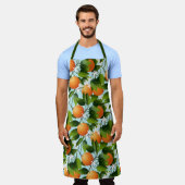 Orange Ctrus Fruit Schürze (Getragen)