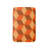 Orange Cubes Badematte (Vorderseite Vertikal)