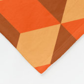 Orange Cubes Fleecedecke (Ecke)