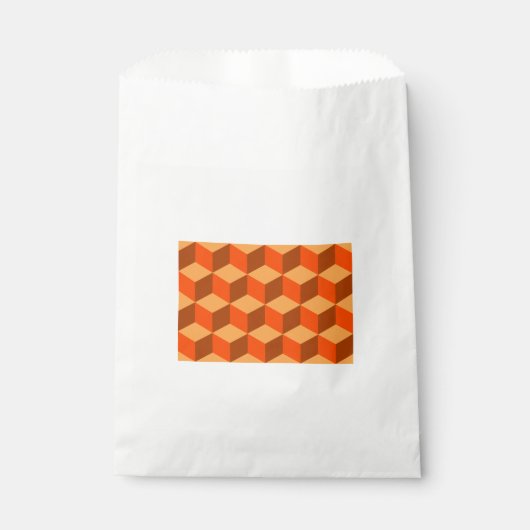 Orange Cubes Geschenktütchen (Vorderseite)