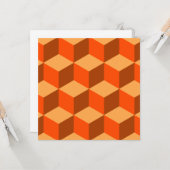 Orange Cubes Karte (Vorderseite/Rückseite Beispiel)