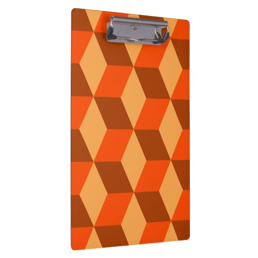 Orange Cubes Klemmbrett (Rechts)