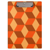 Orange Cubes Klemmbrett (Vorderseite)