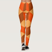 Orange Cubes Leggings (Rückseite)