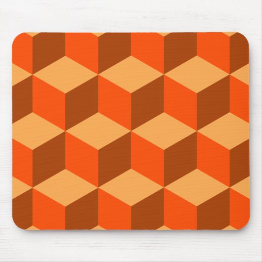 Orange Cubes Mousepad (Vorne)