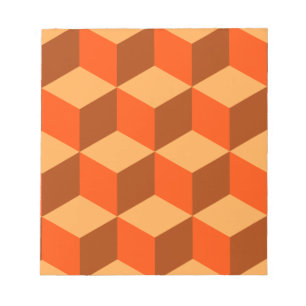 Orange Cubes Notizblock