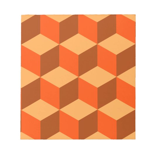 Orange Cubes Notizblock (Vorderseite)