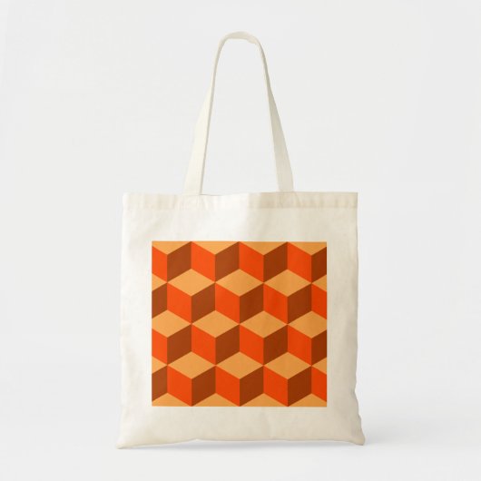 Orange Cubes Tragetasche (Vorne)