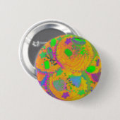 Orange Cupcakes Button Abzeichen (Vorne & Hinten)