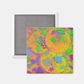 Orange Cupcakes Kühlschrankmagnet (Vorderseite/Rückseite)