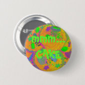 Orange Cupcakes 'mmm... ABZEICHEN Button (Vorne & Hinten)