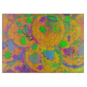 Orange Cupcakes Schneidplatte Schneidebrett (Vorderseite)