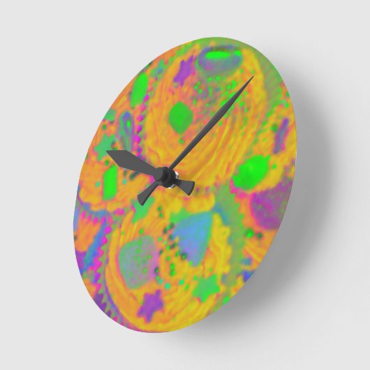 Orange Cupcakes Uhr (Winkel)