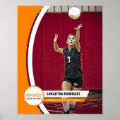 Orange Curry Frame School Foto Poster (Vorne)