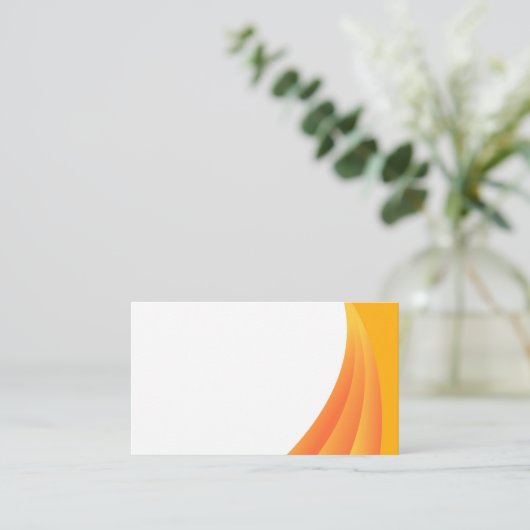 Orange curtain visitenkarte (Stehend Vorderseite)