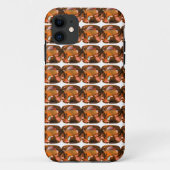Orange Cushion-cut Pattern Case-Mate iPhone Hülle (Rückseite)