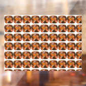 Orange Cushion-cut Pattern Fensteraufkleber (Blatt 2)