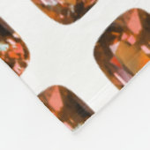 Orange Cushion-cut Pattern Fleecedecke (Ecke)