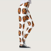 Orange Cushion-cut Pattern Leggings (Rechts)