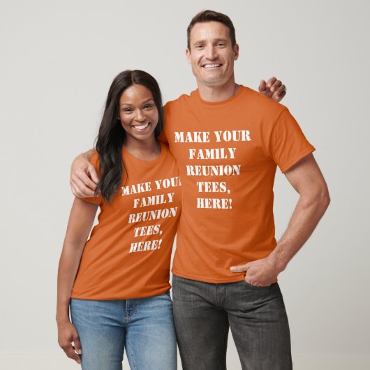 Orange Custom Family Wiedersehen. ERSTELLE SELBST T-Shirt (Unisex)