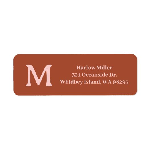Orange Custom Monogram Burnt (Vorne)
