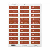Orange Custom Monogram Burnt (Vorne)