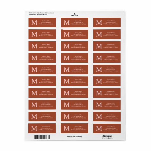Orange Custom Monogram Burnt (Vorne)