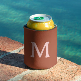 Orange Custom Monogram Burnt Dosenkühler