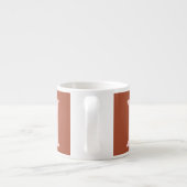 Orange Custom Monogram Burnt Espressotasse (Rückseite)