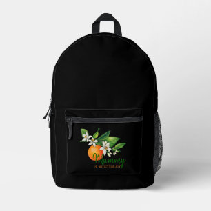 Orange Cutie Mama Celebration Print Cut Sew Bedruckter Rucksack