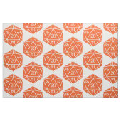 Orange D20 Dice Fabric Stoff (Fat Quarter (45,7 x 55,9 cm))
