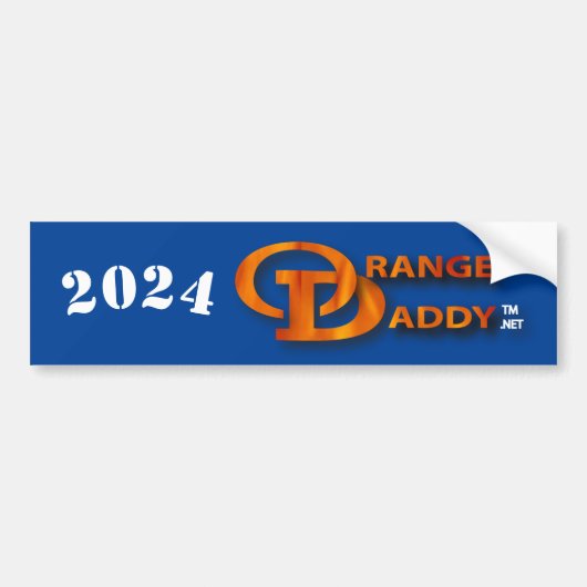Orange Daddy 2024 Autoaufkleber (Vorne)