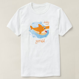 Orange Daddy Shark T-Shirt