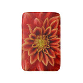 Orange dahlia Blume Badematte (Vorderseite Vertikal)