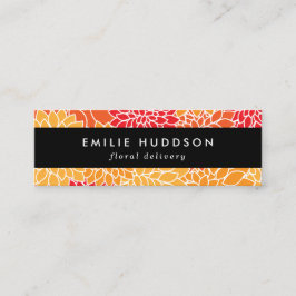 Orange Dahlia Blume, Floristry, Blume Shop Mini Visitenkarte