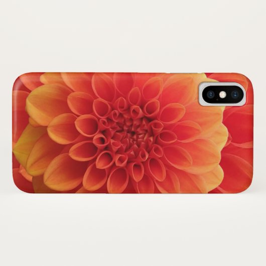 Orange Dahlia Case-Mate iPhone Hülle (Rückseite (Horizontal))