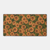 Orange Dahlia Garden Schreibtischunterlage (Vorderseite)