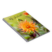 Orange Dahlia Journal Notebook Notizblock (Rechte Seite)