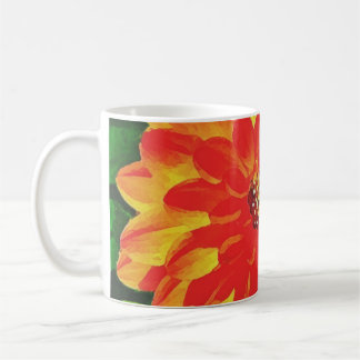 Orange Dahlia Kaffeetasse