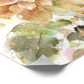 Orange Dahlia Poster (Ecke)