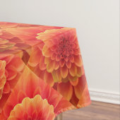 Orange Dahlia Tischdecke (Beispiel)